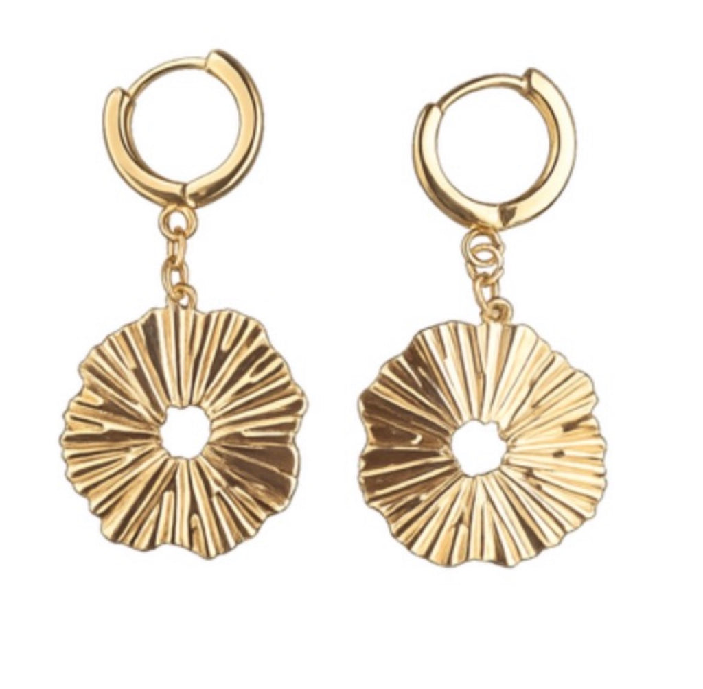 Textured Sunburst Earrings